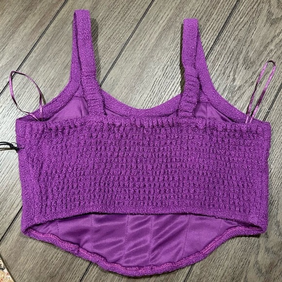 Japna purple corset crop top women’s size small - Picture 5 of 6